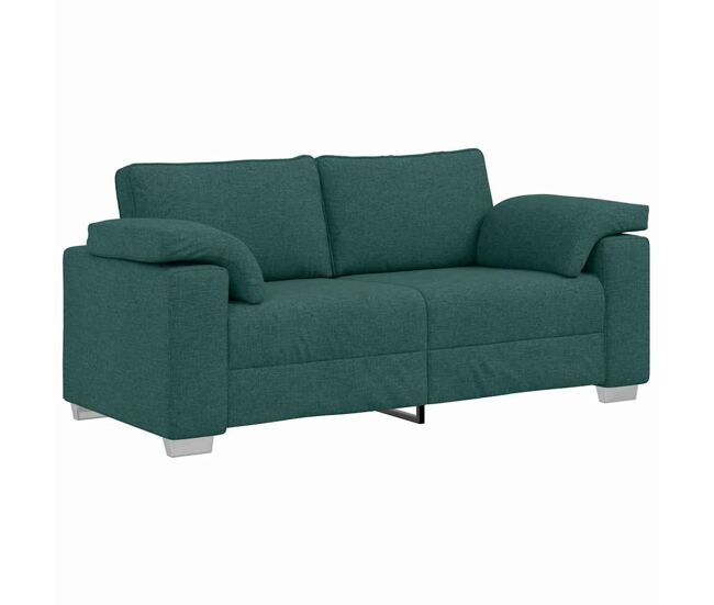 Sofá 3 lugares, sofá fixo verde escuro 180 x 77 x 82 cm tecido