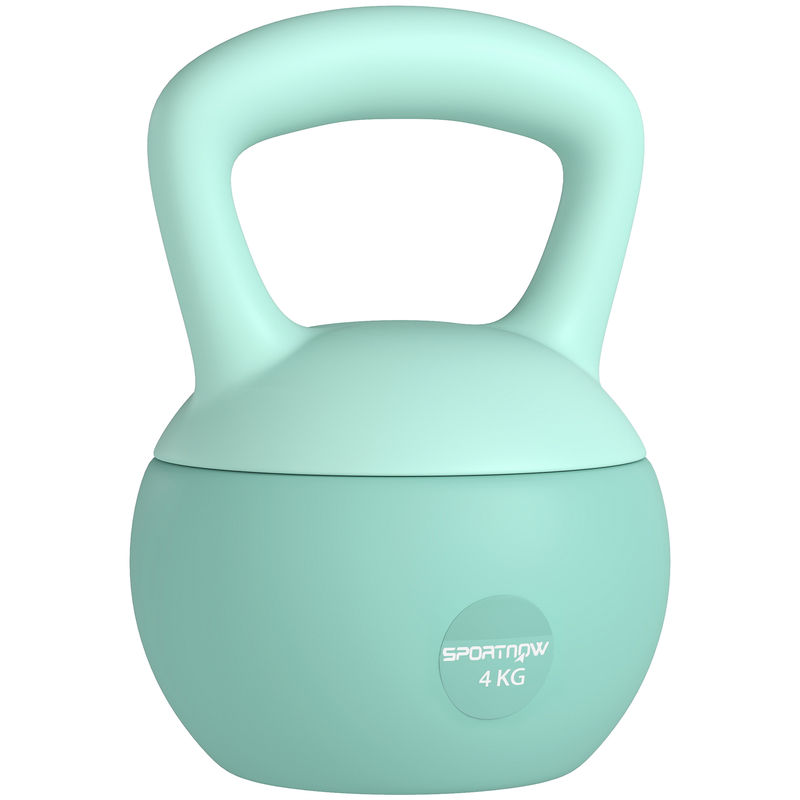 Kettlebell de 4 kg Plástico e Areia Metálica SPORTNOW