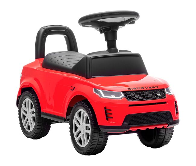 Aiyaplay carro andador infantil com licença de land rover carro andador para enfants de 18-36 meses com armazenamento volante buzina sons de motor 65,5x28x42 cm rouge