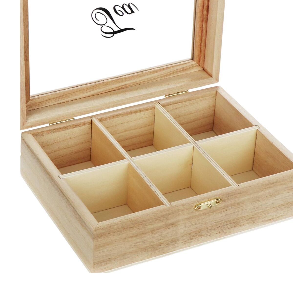 Caixa de chá de madeira