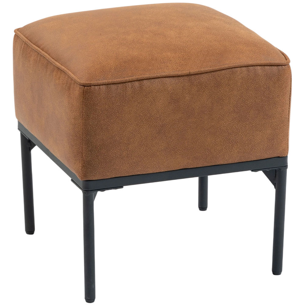 Banco Couro Sintético, Aço HOMCOM, casa - quarto