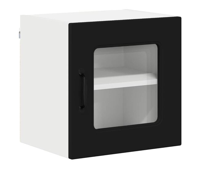 Armário de cozinha suspenso - armario de cocina colgante com porta preto 40 x 31 x 40 cm