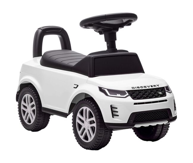 Aiyaplay carro andador infantil com licença de land rover carro andador para enfants de 18-36 meses com armazenamento volante buzina sons de motor 65,5x28x42 cm blanc