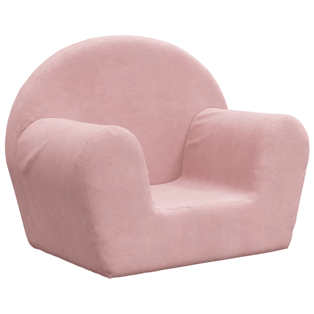 Sofá infantil, sofá para enfant rosa macio e macio