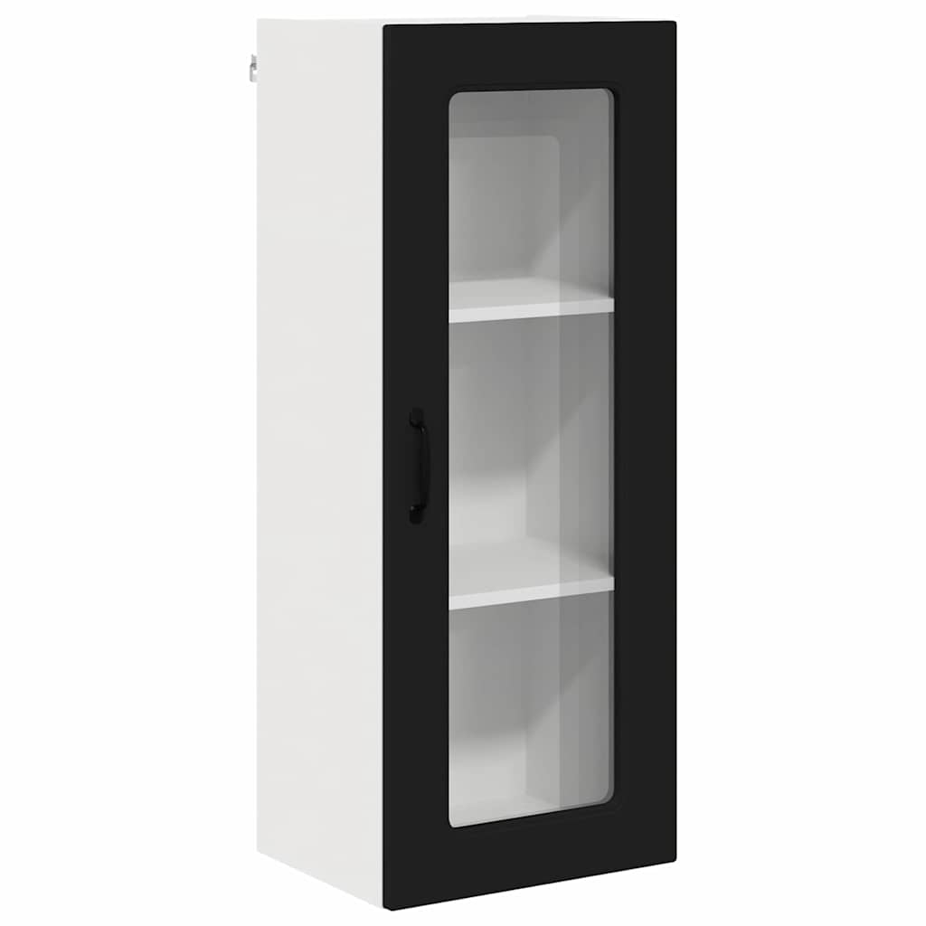 Armário de cozinha suspenso - armario de cocina colgante com porta preto 40 x 31 x 100 cm