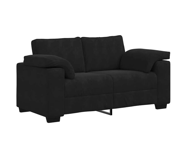 Sofá-luvas, sofá fixo 120 cm veludo preto