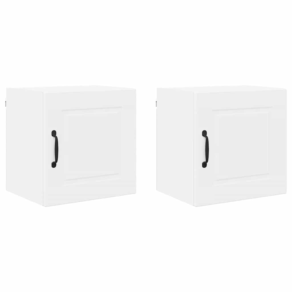 Lote de 2 armários de cozinha suspendidos - cozinha modular colgantes branco 40 x 31 x 40 cm