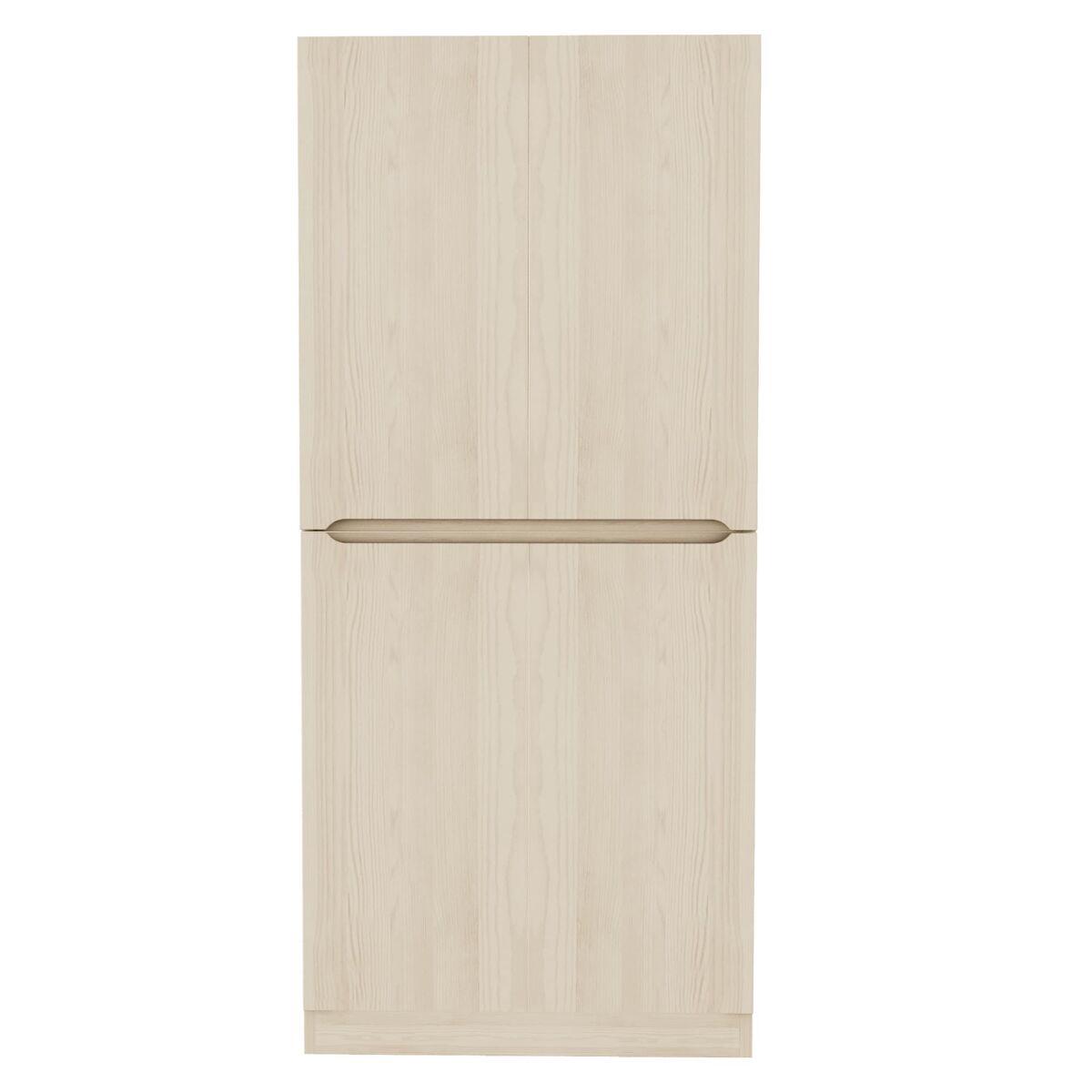 Armário roupeiro 70x40x170 cm - porta dupla com pequeno compartimento - cor madeira