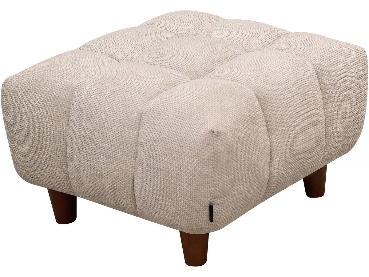 Otomano para sofá reto "matignon" - 70 x 70 x 46 cm - bege