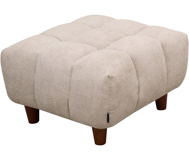 Otomano para sofá reto "matignon" - 70 x 70 x 46 cm - bege