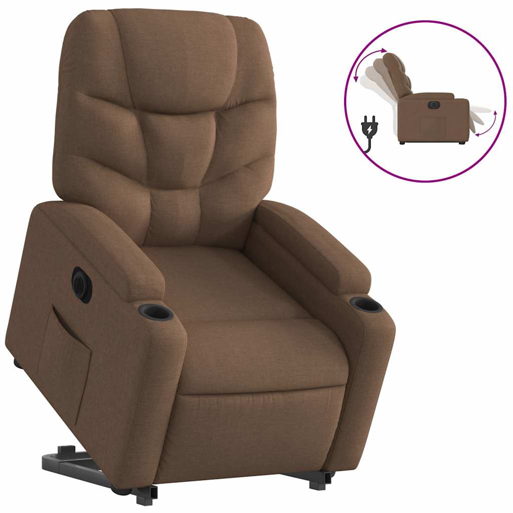 Poltrona reclinável - Poltrona relax elétrica Castanho Claro