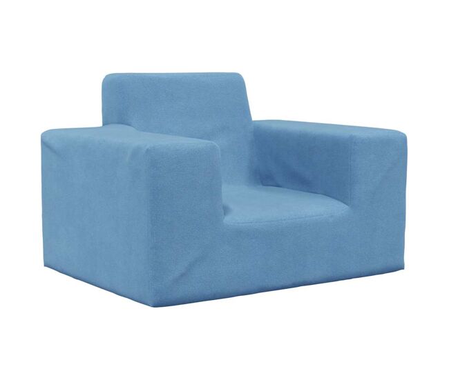 Sofá infantil, sofá para enfant pelúcia macia bleu