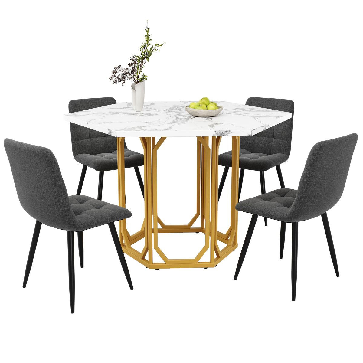 Conjunto de mesas e cadeiras de sala de jantar