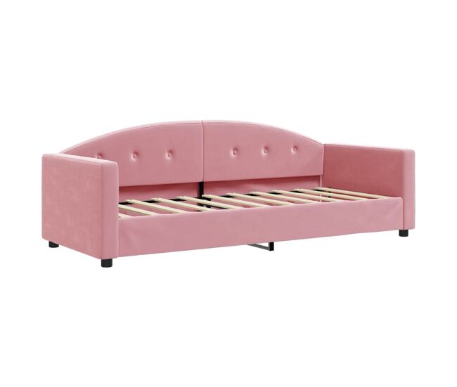 Sofá-cama, sofá conversível 80x200 cm veludo rosa