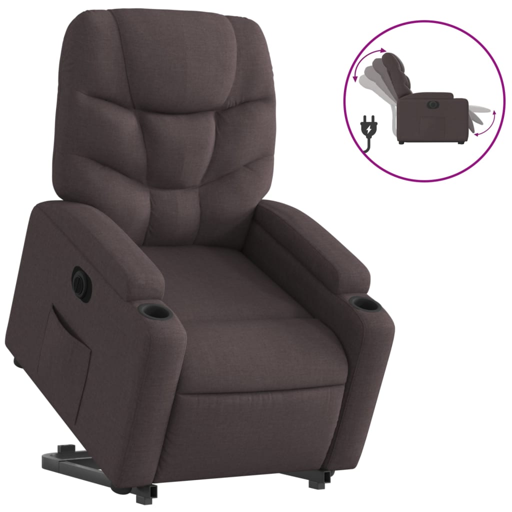 Poltrona reclinável - Poltrona relax elétrica Castanho