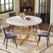 Conjunto de mesas e cadeiras de sala de jantar 120x120 Conjunto de mesas e cadeiras de sala de jantar 120x120 Branco