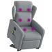 Poltrona de massagens reclinável Poltrona de massagens reclinável Cinza Claro