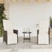 3 pcs conjunto bistrô - cadeiras de jardim 3 pcs conjunto bistrô - cadeiras de jardim Castanho