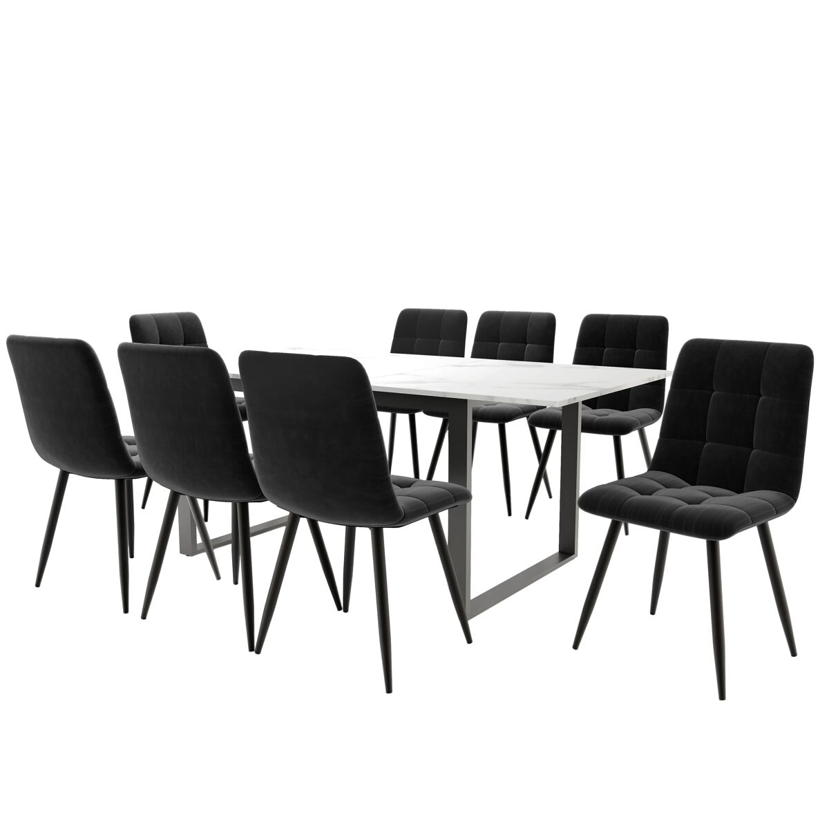 Conjunto de mesas e cadeiras de sala de jantar 140x80