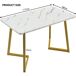 Conjunto de mesas e cadeiras de sala de jantar 117x68 Conjunto de mesas e cadeiras de sala de jantar 117x68 Branco/ Bege