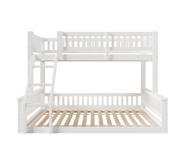 Beliche 90x200cm+140x200cm - escada, corrimãos, estilo simples - branco
