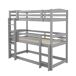 Cama beliche 204x103 Cama beliche 204x103 Cinza