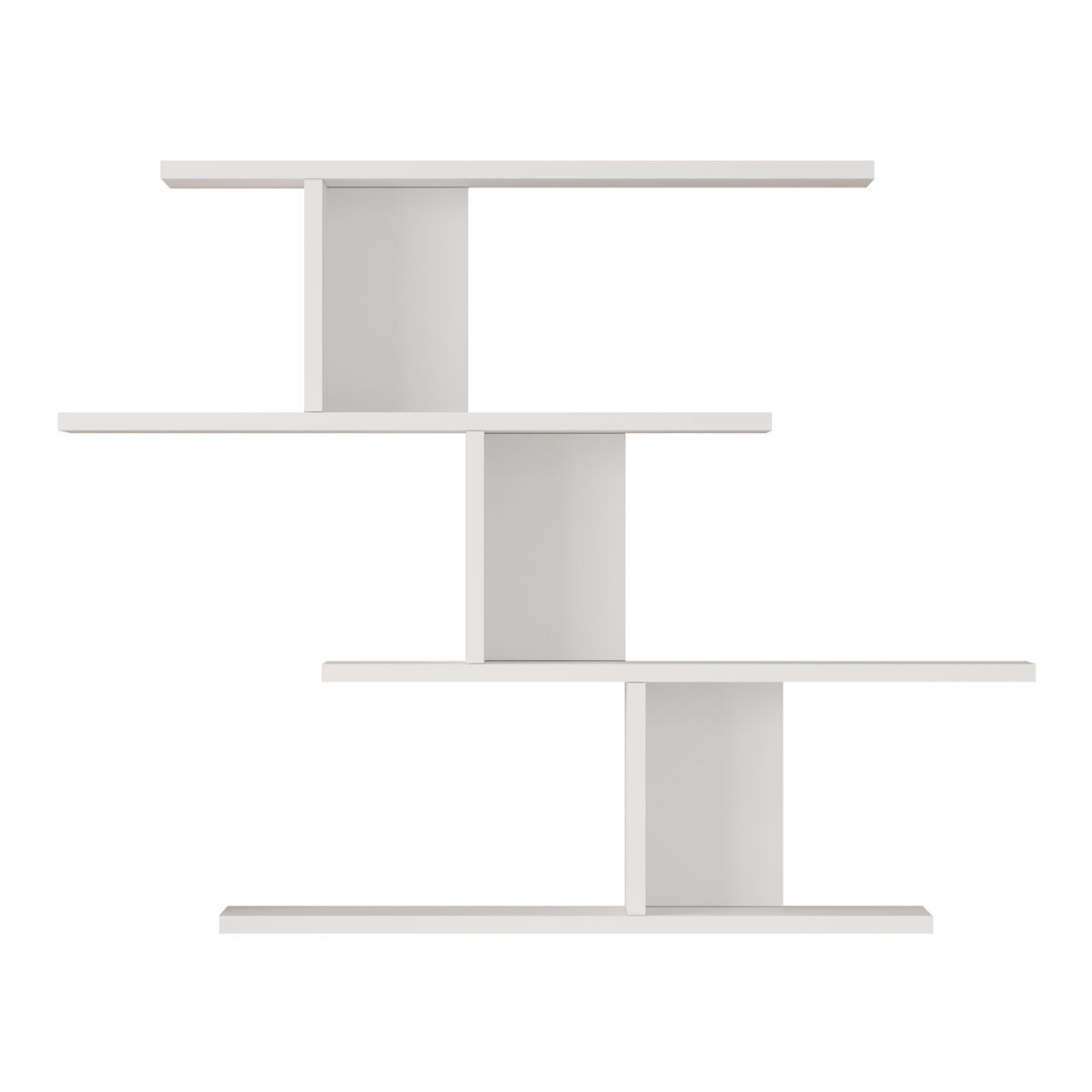 Prateleira de parede hökkomi com 4 prateleiras 78x99x15cm branco [en.casa]