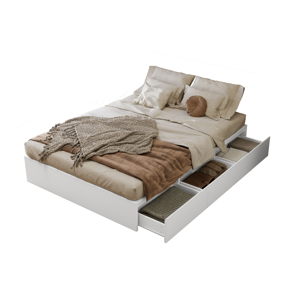 Cama de casal de mdf