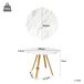 Conjunto de mesas e cadeiras de sala de jantar 80x80 Conjunto de mesas e cadeiras de sala de jantar 80x80 Branco/Cinza