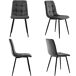 Conjunto de mesas e cadeiras de sala de jantar 80x80 Conjunto de mesas e cadeiras de sala de jantar 80x80 Branco/Cinza
