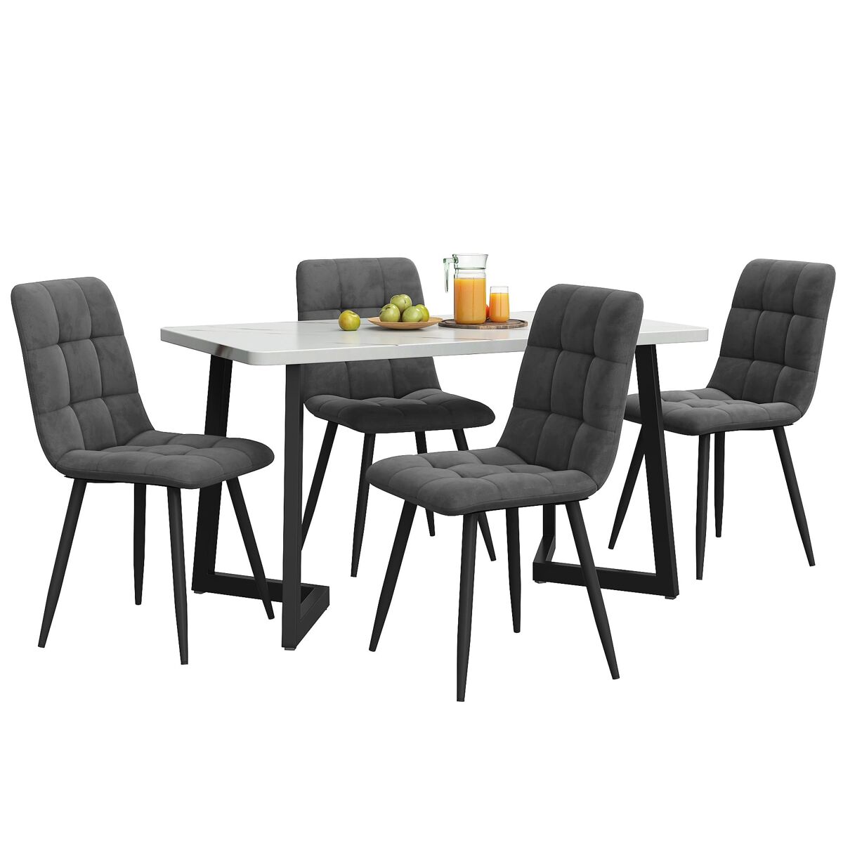 Conjunto de mesas e cadeiras de sala de jantar