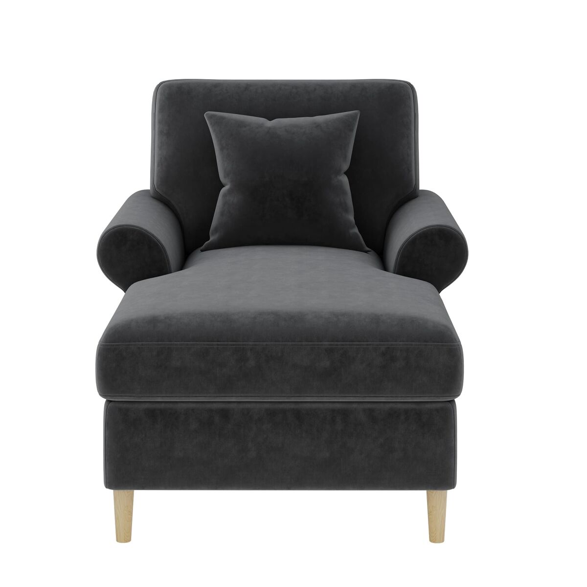 Poltrona relax xxl - poltrona de leitura, reclinável, de veludo - cinza