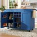 Carrinho de cozinha com 2 portas e 2 gavetas 102 Carrinho de cozinha com 2 portas e 2 gavetas 102 Azul