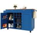 Carrinho de cozinha com 2 portas e 2 gavetas 102 Carrinho de cozinha com 2 portas e 2 gavetas 102 Azul