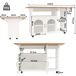 Carrinho de cozinha com 2 portas 120 Carrinho de cozinha com 2 portas 120 Branco