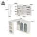 Mesa de bar extensível giratória 120x40 Mesa de bar extensível giratória 120x40 Branco