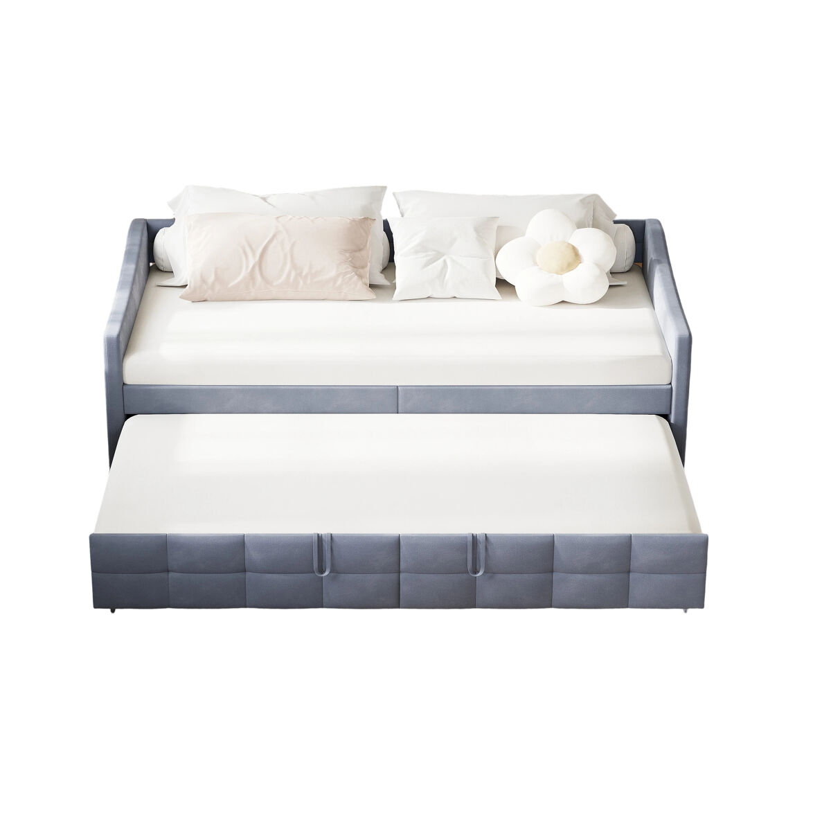Sofá cama veludo: extensível, mecanismo hidráulico