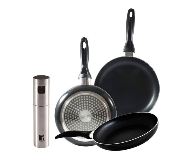Set de frigideiras san ignacio de 3 peças + borrifador