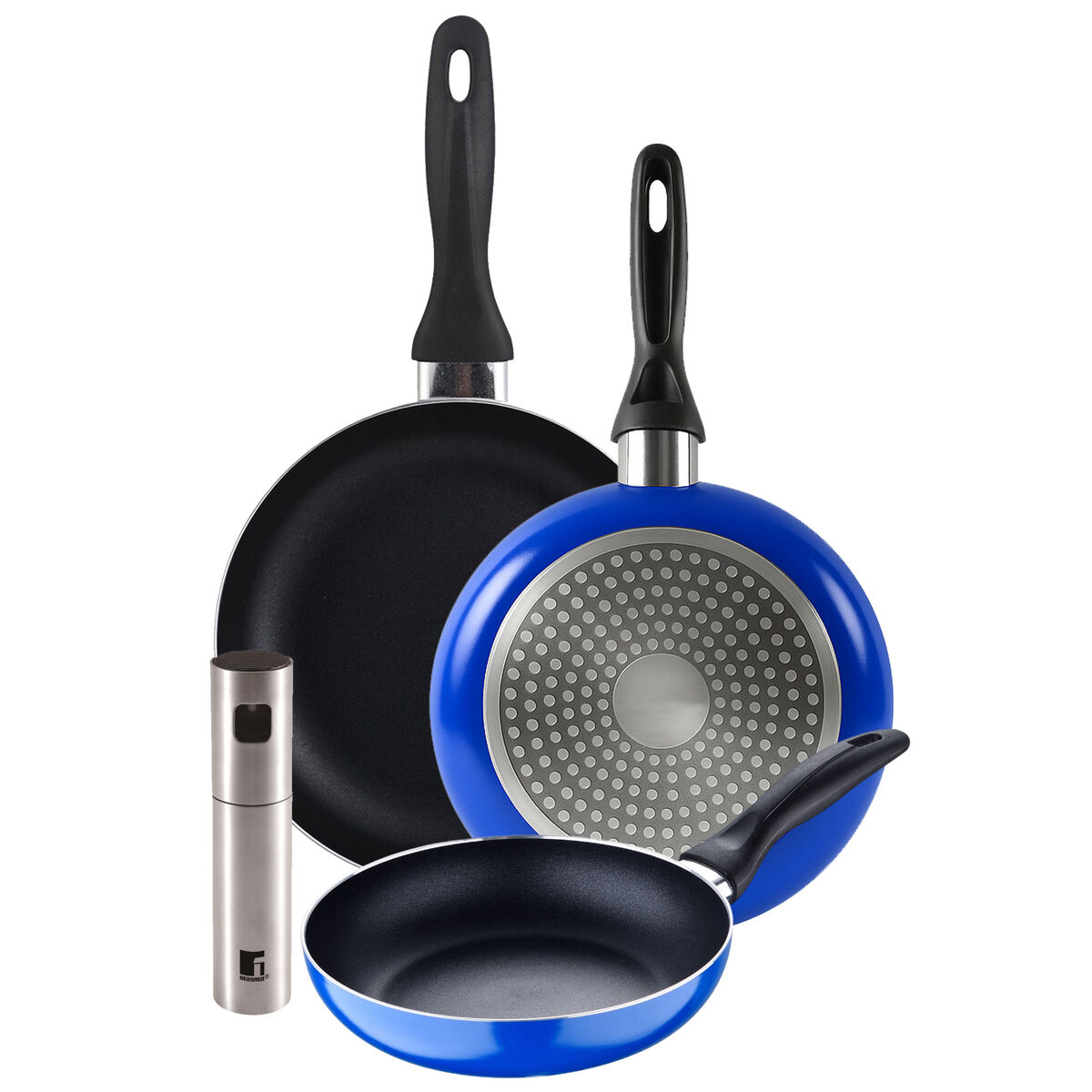 Set de frigideiras san ignacio de 3 peças + borrifador