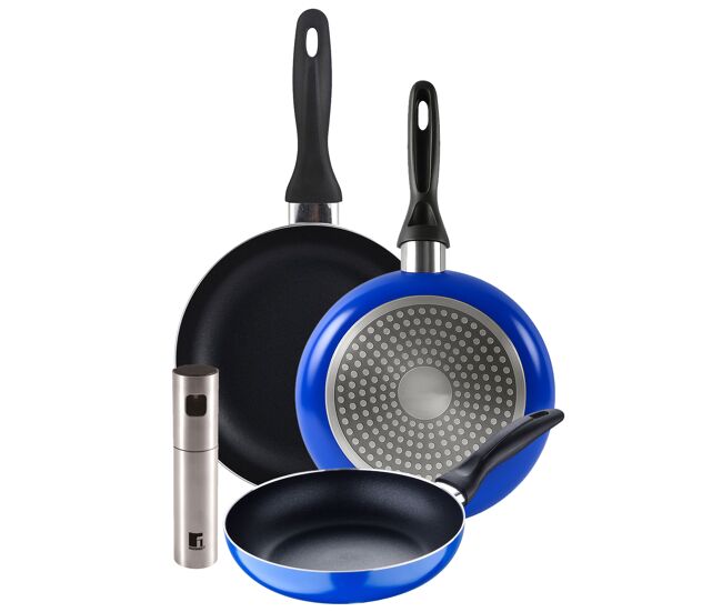 Set de frigideiras san ignacio de 3 peças + borrifador