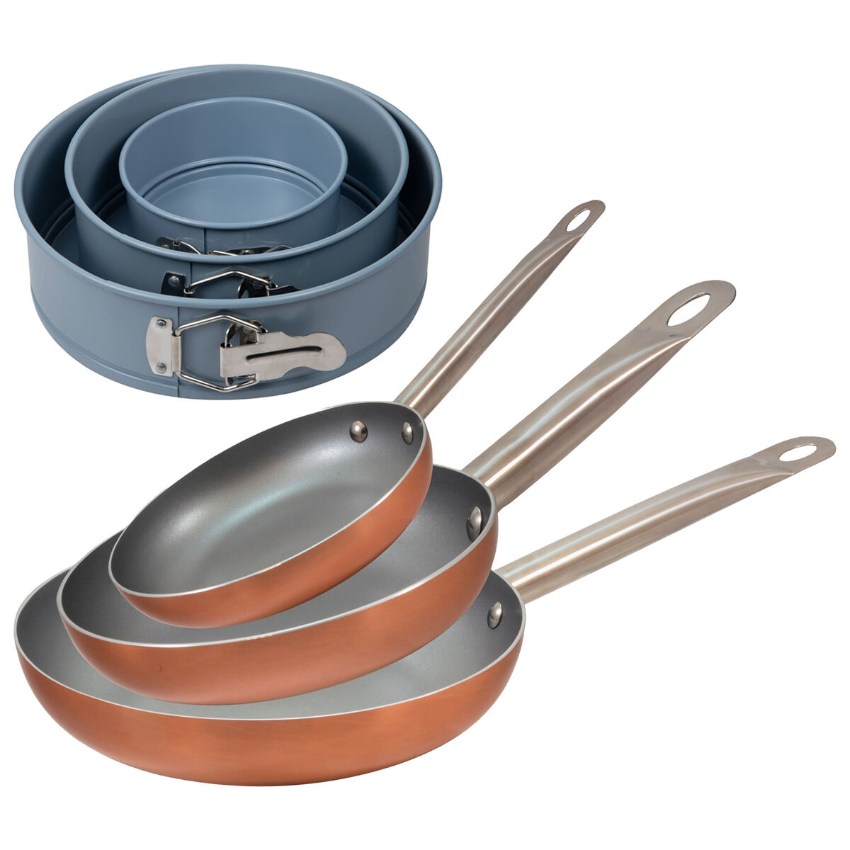 Set de 3 frigideiras san ignacio +3 formas para forno