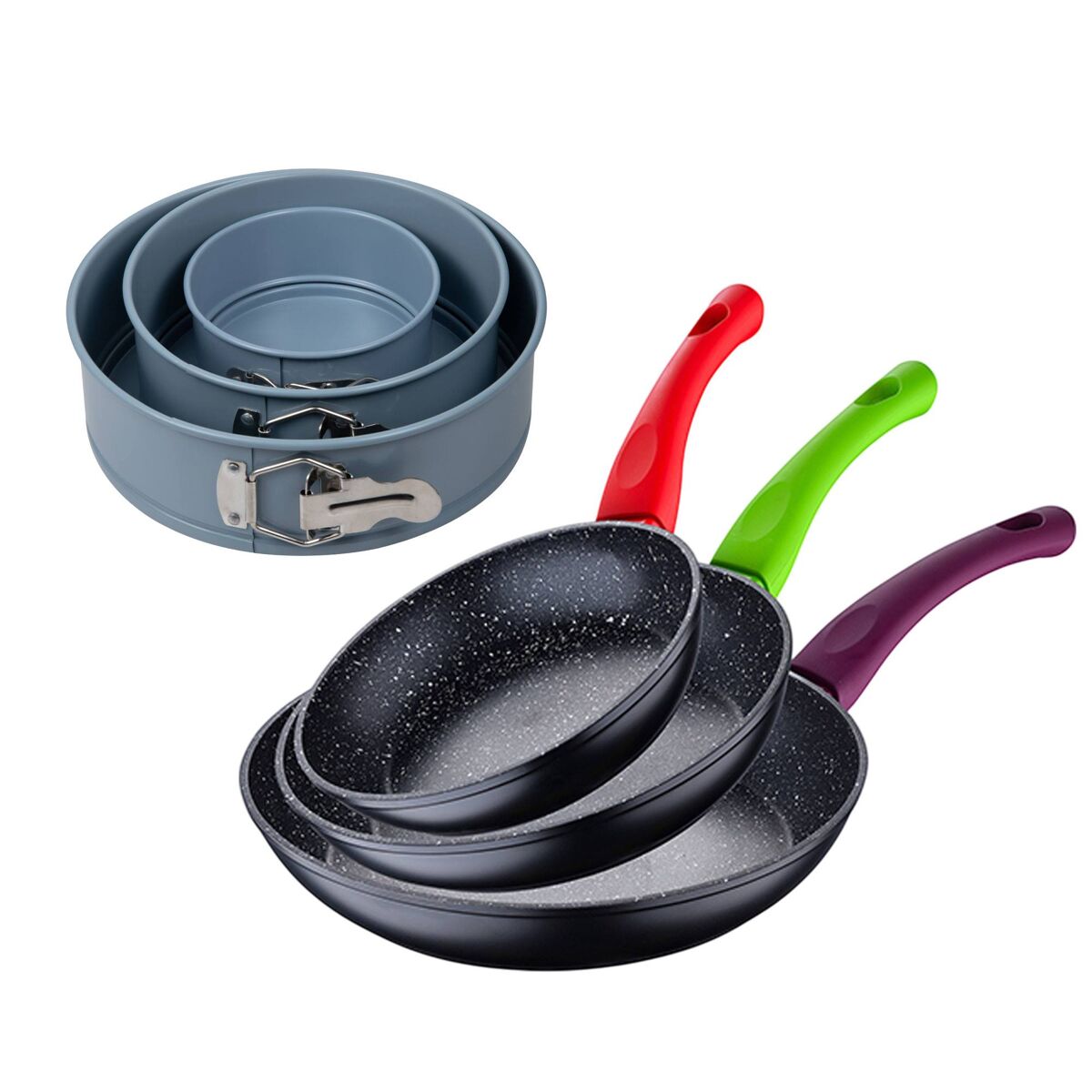 Set de frigideiras san ignacio com 3 peças + 3 formas para forno