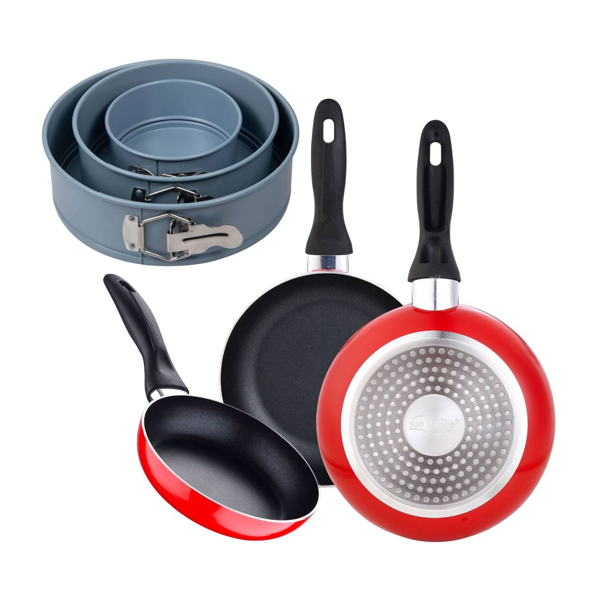 Set de frigideiras san ignacio com 3 peças + 3 formas para forno