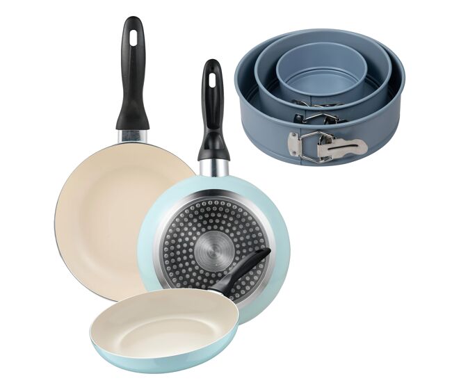 Set de frigideiras san ignacio de 3 peças + formas redondas forno
