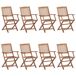 8 pcs Cadeiras de jardim - Cadeiras de exterior dobráveis 8 pcs Cadeiras de jardim - Cadeiras de exterior dobráveis Antracite