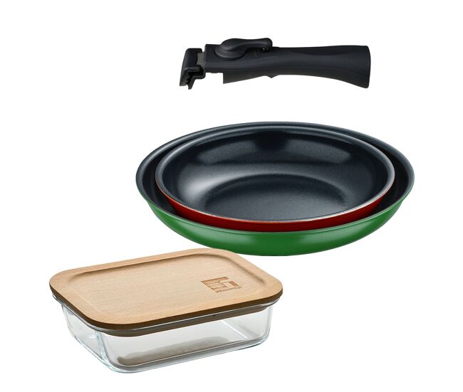 Frigideiras click&cook e herméticas de indução de ø22ø26cm
