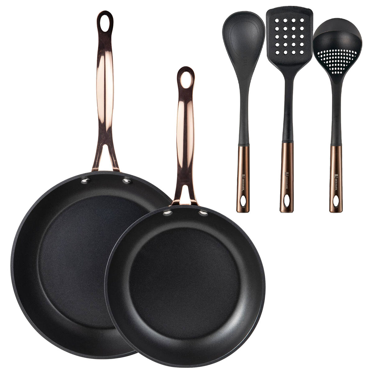 Frigideiras de indução de cobre ø20ø24cm e utensílios de cozinha