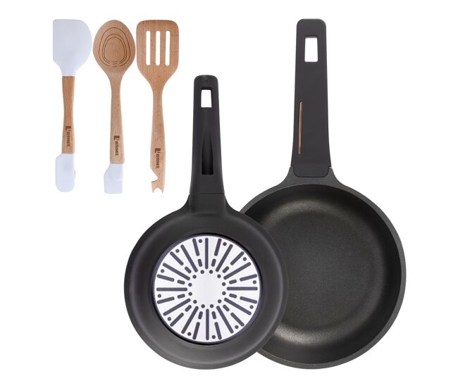 Frigideiras de indução copper ø20ø24cm e utensílios de cozinha