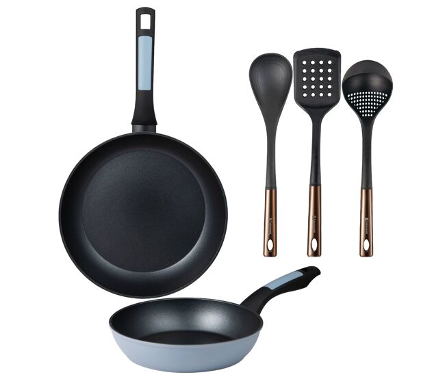 Frigideiras de indução noia ø20ø26cm e utensílios de cozinha