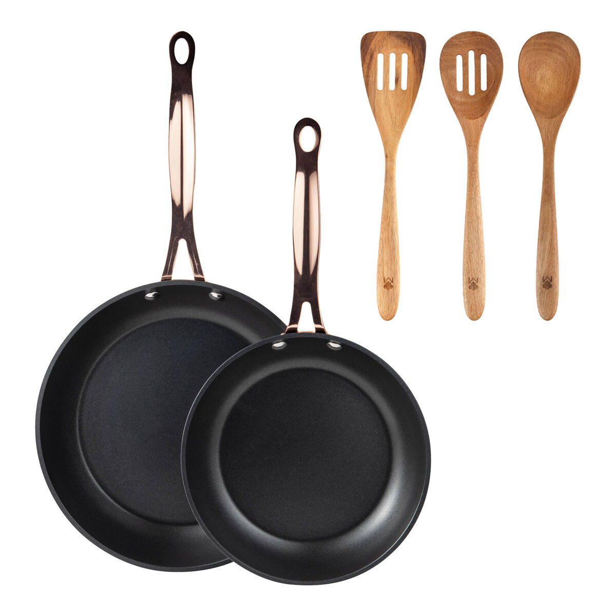 Frigideiras de indução de cobre ø20ø24cm e utensílios de cozinha